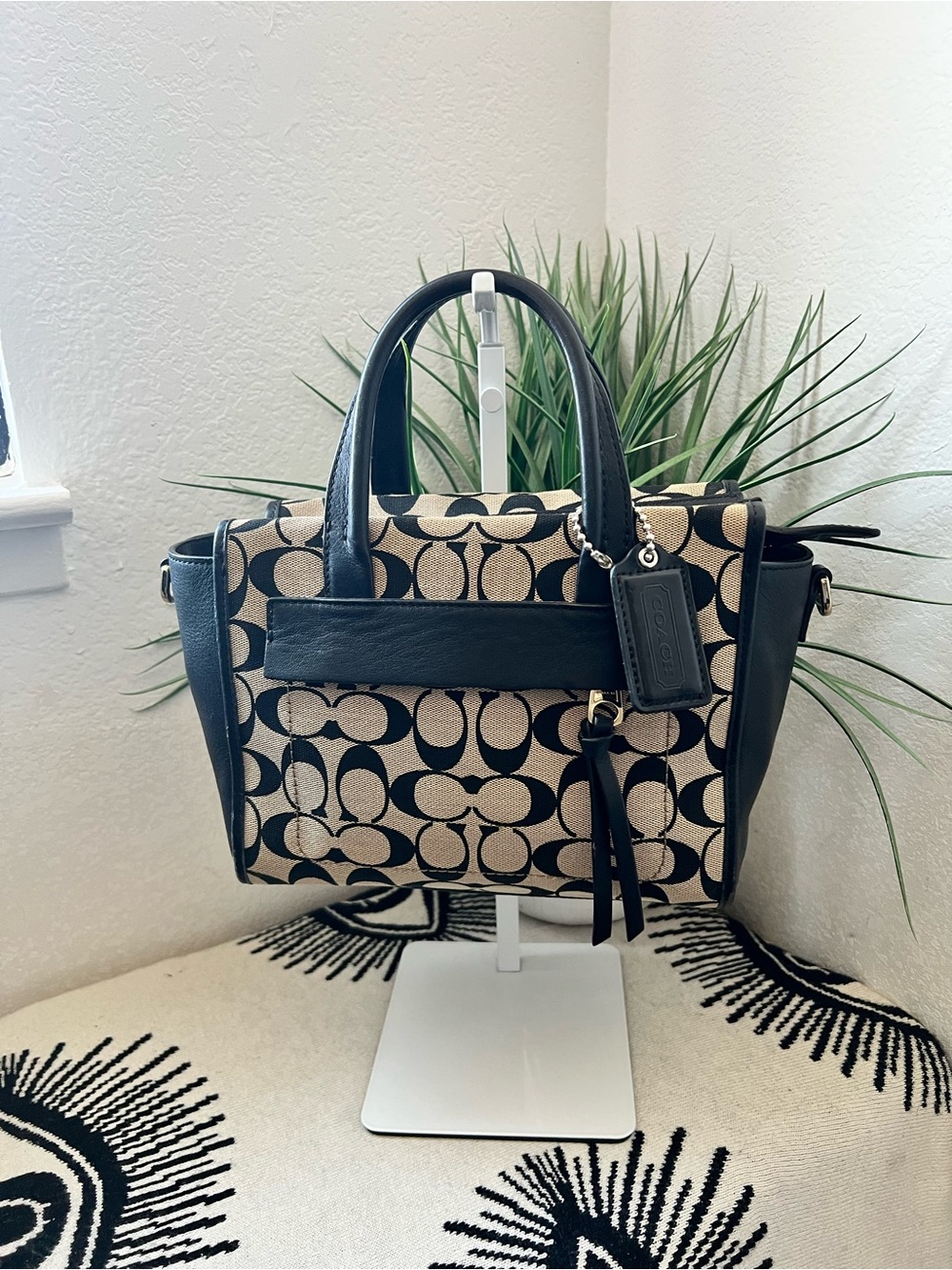 COACH Bleecker Signature Mini Riley Carryall 30168
